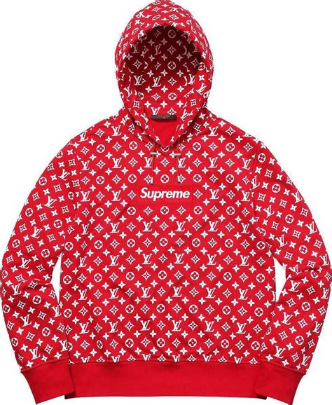 supreme lv hoodie pattern|supreme louis vuitton hoodie neymar.